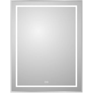 Зеркало BelBagno в алюминиевой раме со встроенным светильником, сенсорным выключателем и подогревом, SPC-KRAFT-700-900-LED-TCH-WARM, 700x32x900 мм