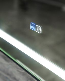 Зеркало Belbagno SPC-KRAFT-800-800-LED-TCH-WARM-NERO