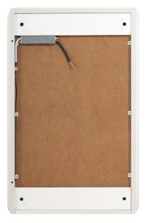 Зеркальный шкаф BelBagno с одной распашной дверью, с двумя стеклянными полками, со встроенной подсветкой и сенсорным выключателем SPC-MAR-400/800-1A-LED-TCH, 1 белый матовый