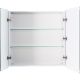 Зеркальный шкаф BelBagno с двумя дверцам, с двумя стекл. полками, с подсветкой, сенсорным выключателем SPC-MAR-800/800-2A-LED-TCH, 12W,220-240V, 800x800x150 белый матовый