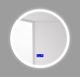 Зеркало BelBagno с LED-подсветкой и сенсорным управлением SPC-RNG-600-LED-TCH