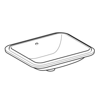 Раковина Geberit VariForm 500.764.01.2 58 см белый