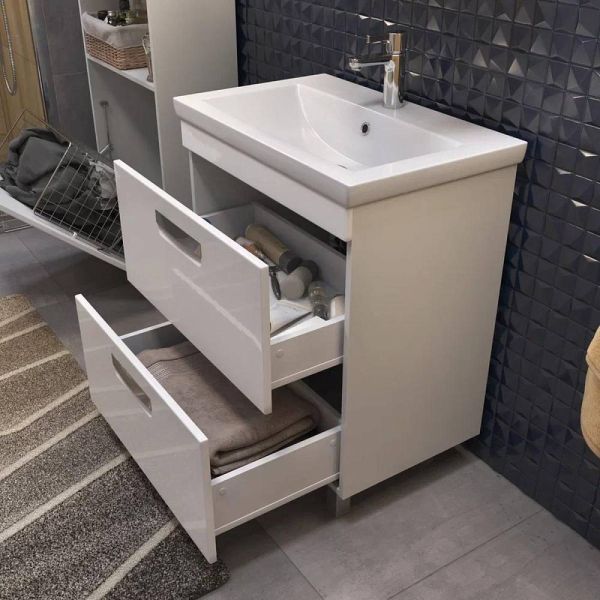 Тумба под раковину напольная Vigo Plaza tn.PLA.COM.70.2Y 70 см белый