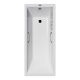 Ванна чугунная Vinsent Veron Square VSQ1707545H/VH0012BR с ручками бронзовыми 170х75 см