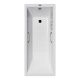 Ванна чугунная Vinsent Veron Square VSQ1407045H/VH0012BR-AS с ручками бронзовыми 140х70 см