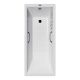 Ванна чугунная Vinsent Veron Square VSQ1707545H/VH0012BL-AS с ручками черными матовыми 170х75 см