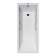 Ванна чугунная Vinsent Veron Square VSQ1407045H/VH0012CH-AS с ручками хром 140х70 см