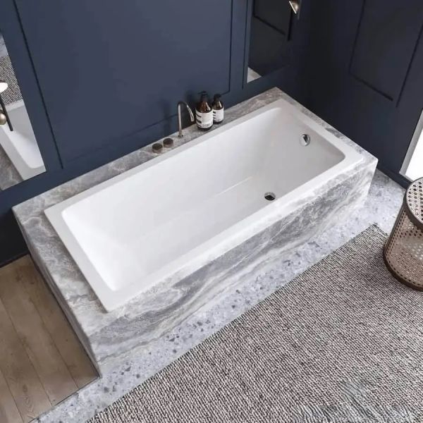 Ванна чугунная Vinsent Veron Square VSQ1407045 140x70см без отверстий для ручек