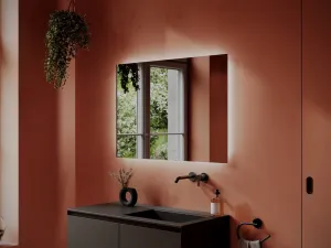 Зеркало с подсветкой Sancos Square SQ1000 100см