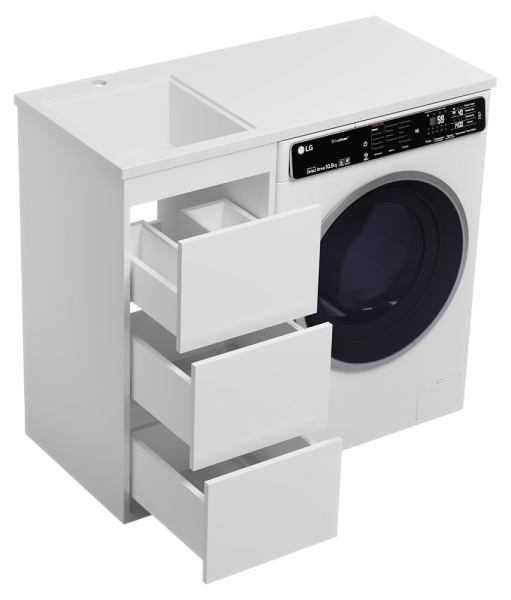 Напольная тумба под раковину Brevita Grafit УТ000015079 40 см белый