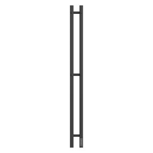 Полотенцесушитель электрический APEXTERMO Sirius SR10111BM 1100x80 с крючками черный матовый
