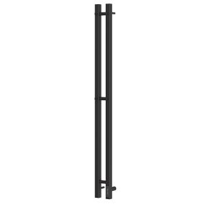 Полотенцесушитель электрический APEXTERMO Sirius SR10111BM 1100x80 с крючками черный матовый