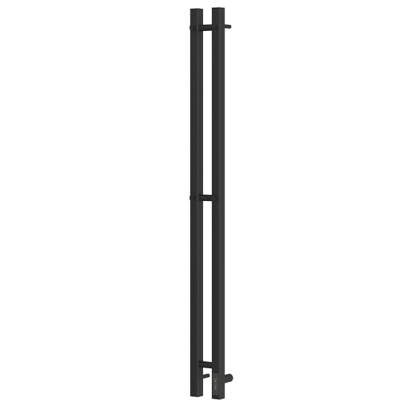Полотенцесушитель электрический APEXTERMO Sirius SR10111BM 1100x80 с крючками черный матовый