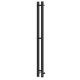 Полотенцесушитель электрический APEXTERMO Sirius SR10111BM 1100x80 с крючками черный матовый