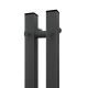 Полотенцесушитель электрический APEXTERMO Sirius SR10111GF 1100x80 с крючками графит металлик
