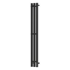 Полотенцесушитель электрический APEXTERMO Sirius SR10112BM 1100x120 с крючками черный матовый