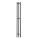Полотенцесушитель электрический APEXTERMO Sirius SR10112GF 1100x120 с крючками графит металлик