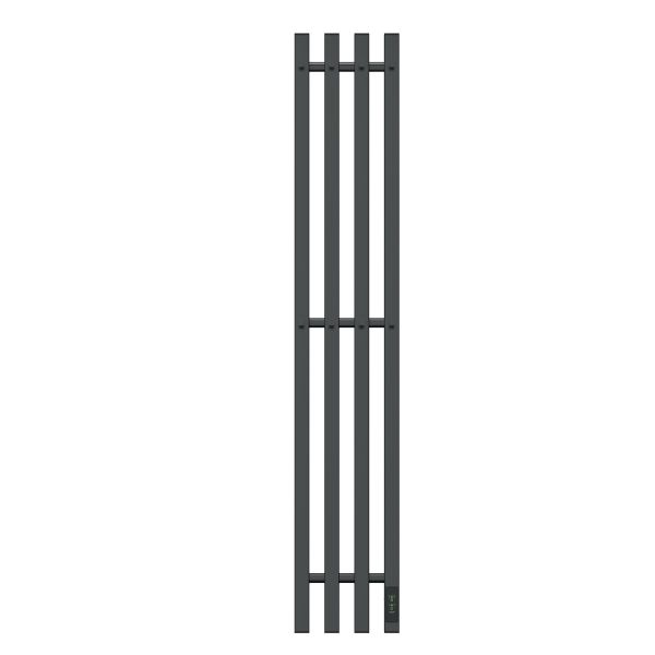 Полотенцесушитель электрический APEXTERMO Sirius SR10113GF 1100x180 с крючками графит металлик