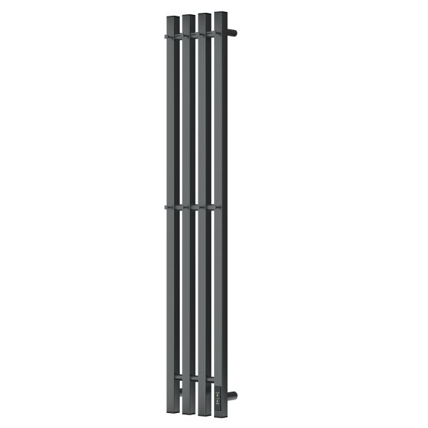 Полотенцесушитель электрический APEXTERMO Sirius SR10113GF 1100x180 с крючками графит металлик