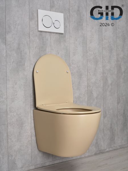 Унитаз подвесной Gid Sr2198 62210Y светло-коричневый матовый 49x36x35.5