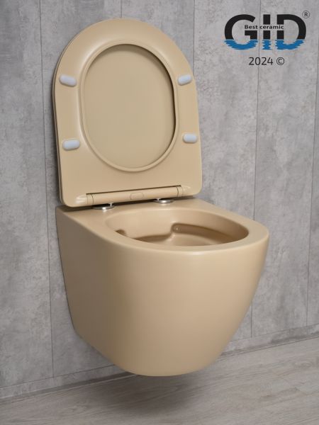 Унитаз подвесной Gid Sr2198 62210Y светло-коричневый матовый 49x36x35.5