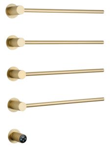 Полотенцесушитель электрический встраиваемый Wonzon & Woghand M?nchen WW-A354-BG 52x70 см с внутренней частью брашированное золото