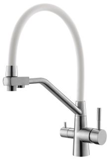 Смеситель для кухни ESKO Kitchen K26 W белый Смеситель для кухни ESKO Kitchen K26 W белый