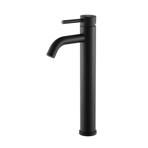 Смеситель высокий для раковины Gid Inga SS096-BM-D SS096BMD черный матовый