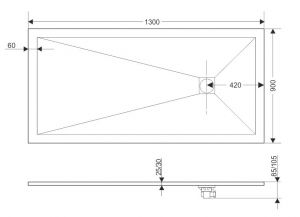 Душевой поддон RGW ST-W 16152913-01 90x130см белый