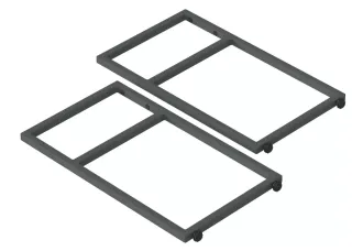 Столешница Good Door из литьевого мрамора, глянцевая 1200*470 Черная