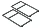 Столешница Good Door из литьевого мрамора, глянцевая 1200*470 Черная