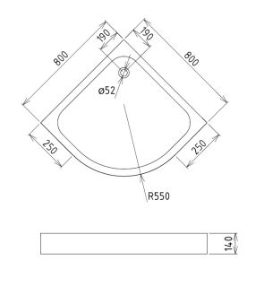Душевой поддон Gemy ST06T 80x80 Душевой поддон Gemy ST06T 80x80