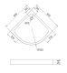 Душевой поддон Gemy ST06T 80x80 Душевой поддон Gemy ST06T 80x80