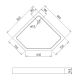 Душевой поддон Gemy ST09T 80x80