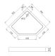 Душевой поддон Gemy ST10T 90x90