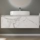 Подвесная тумба под раковину Sancos Stone ST120SV 120см Statuario White