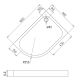 Душевой поддон Gemy ST19 R 100x90
