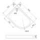 Душевой поддон Gemy ST20 L 120x90