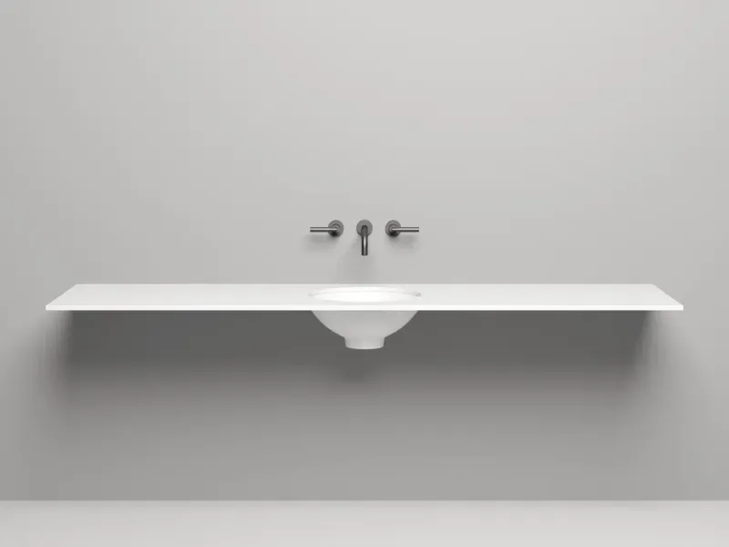 Столешница Salini Costa Plus S-Stone  200221M белый матовый Столешница Salini Costa Plus S-Stone  200221M белый матовый