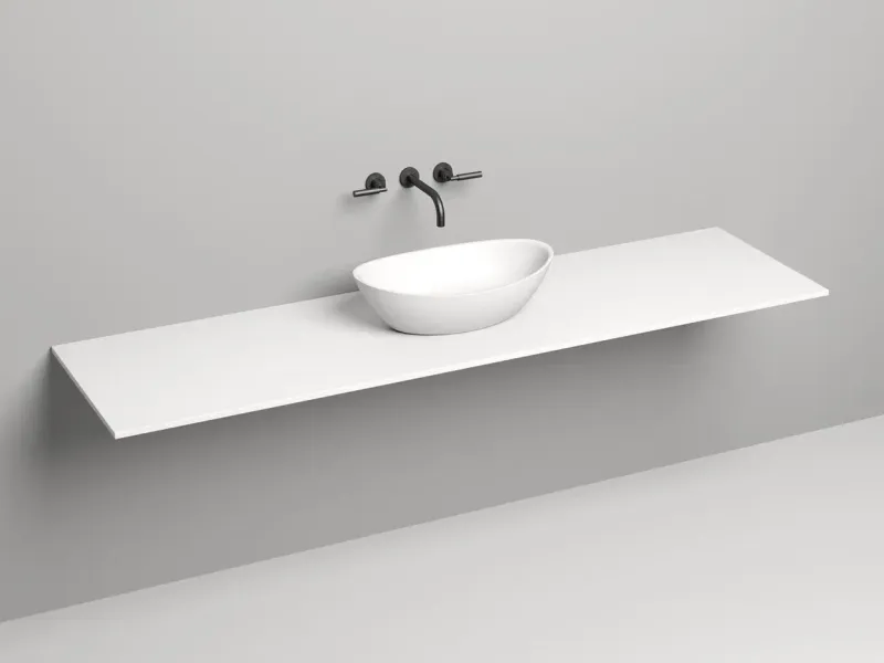 Столешница Salini Costa Plus S-Stone  200221M белый матовый Столешница Salini Costa Plus S-Stone  200221M белый матовый