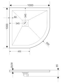 Душевой поддон RGW ST/R-W 16153100-01 100x100см белый Душевой поддон RGW ST/R-W 16153100-01 100x100см белый
