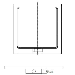 Душевой поддон 90*90*3 RGW STA-01 Белый/Квадрат Душевой поддон 90*90*3 RGW STA-01 Белый/Квадрат