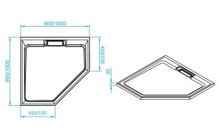 Душевой поддон RGW STA-61W 16330599-01 90x90см белый Душевой поддон RGW STA-61W 16330599-01 90x90см белый