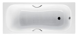Акриловая ванна Roca Princess-N 2203E0000 160x75 см со звукоизоляцией отверстием для ручек и антискользящим покрытием