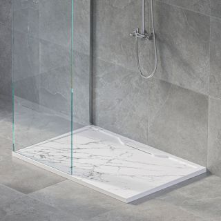 Душевой поддон RGW STE MW 52342810-15 80x100 см белый мрамор