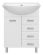 Напольная тумба под раковину Misty Стелла 65см с четырьмя ящиками белый