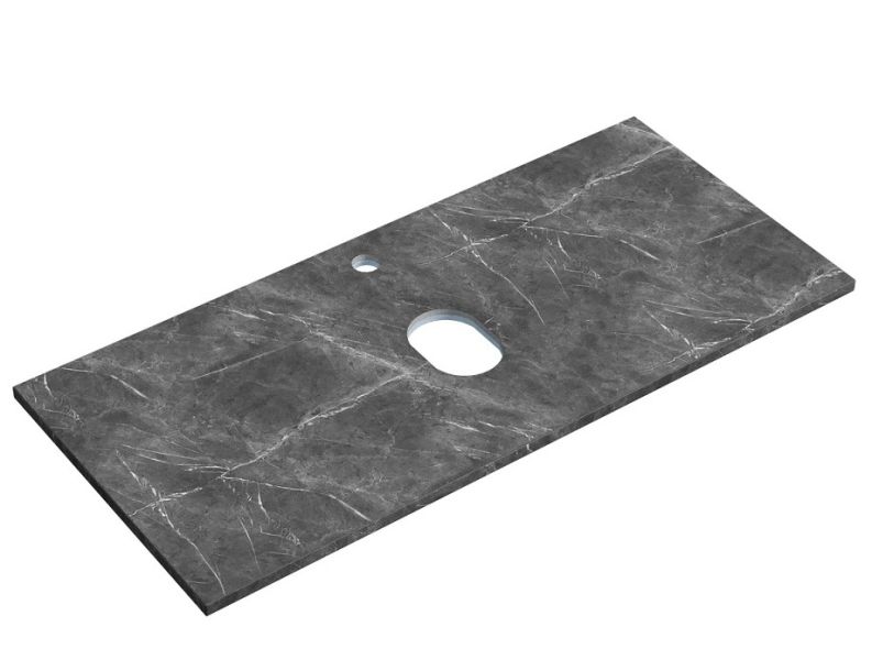 Столешница для ванной комнаты Sancos TT100A1X 100см с отверстием под смеситель black sky