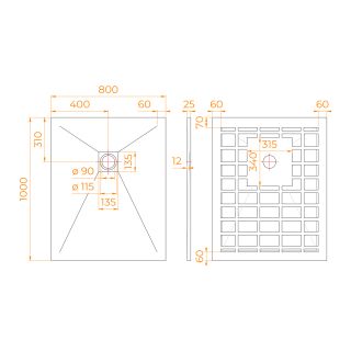 Душевой поддон RGW STONE TRAY-G 14152810-02-11 80x100 см графит Душевой поддон RGW STONE TRAY-G 14152810-02-11 80x100 см графит