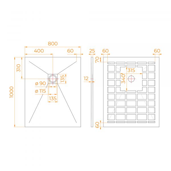Душевой поддон RGW STONE TRAY-W 14152810-01-11 80x100 см белый