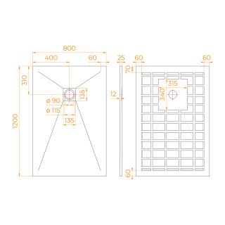 Душевой поддон RGW STONE TRAY-G 14152812-02-11 80x120 см графит Душевой поддон RGW STONE TRAY-G 14152812-02-11 80x120 см графит